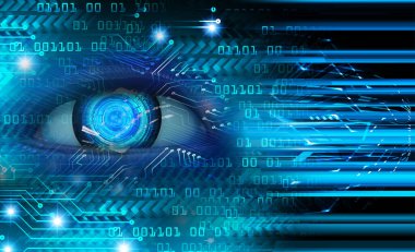 göz siber devre gelecekteki teknoloji konsepti