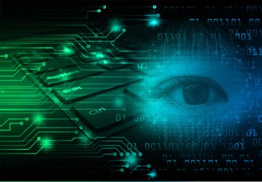 Fütürist teknolojiye sahip soyut bir arkaplan