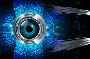 göz siber devre gelecekteki teknoloji konsepti