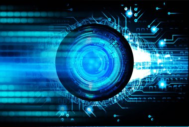 göz siber devre gelecekteki teknoloji konsepti