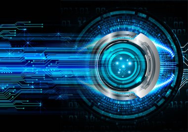 göz siber devre gelecekteki teknoloji konsepti