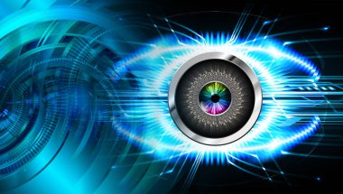 göz siber devre gelecekteki teknoloji konsepti