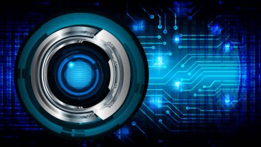 göz siber devre gelecekteki teknoloji konsepti