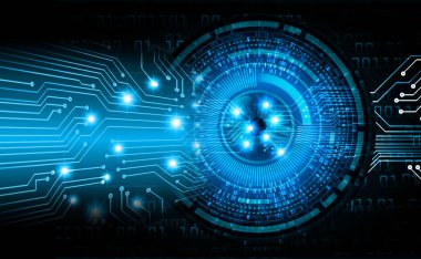 göz siber devre gelecekteki teknoloji konsepti