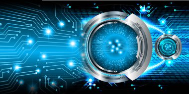 göz siber devre gelecekteki teknoloji konsepti