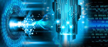 göz siber devre gelecekteki teknoloji konsepti