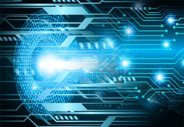 göz siber devre gelecekteki teknoloji konsepti