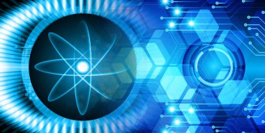 göz siber devre gelecekteki teknoloji konsepti