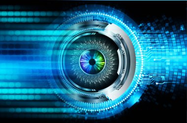 göz siber devre gelecekteki teknoloji konsepti