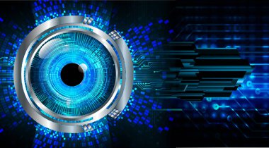 göz siber devre gelecekteki teknoloji konsepti