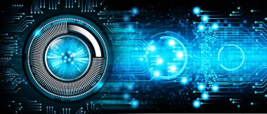 göz siber devre gelecekteki teknoloji konsepti