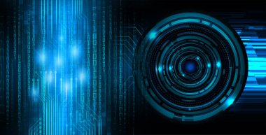 göz siber devre gelecekteki teknoloji konsepti