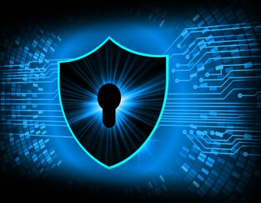 anahtar delikli arkaplan, dijital güvenlik kavramı