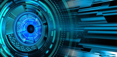 göz siber devre gelecekteki teknoloji konsepti