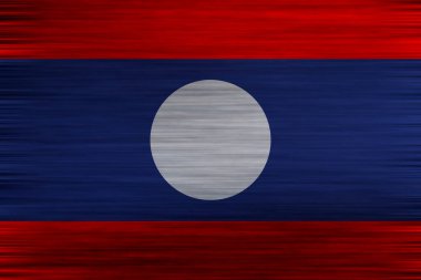 Ahşap dokusunda laos bayrağı