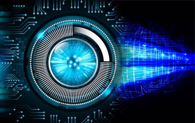 göz siber devre gelecekteki teknoloji konsepti