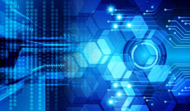 göz siber devre gelecekteki teknoloji konsepti