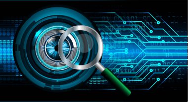 göz siber devre gelecekteki teknoloji konsepti