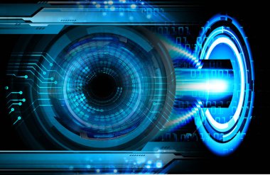 göz siber devre gelecekteki teknoloji konsepti