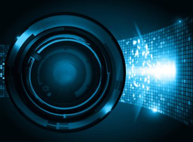 göz siber devre gelecekteki teknoloji konsepti