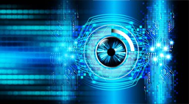 göz siber devre gelecekteki teknoloji konsepti