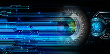 göz siber devre gelecekteki teknoloji konsepti