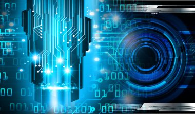 göz siber devre gelecekteki teknoloji konsepti