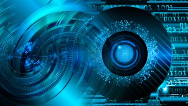 göz siber devre gelecekteki teknoloji konsepti