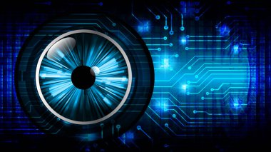 göz siber devre gelecekteki teknoloji konsepti