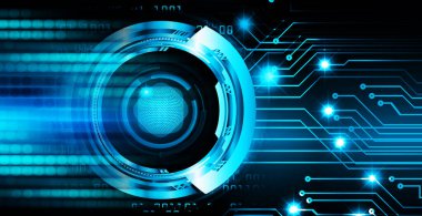 göz siber devre gelecekteki teknoloji konsepti