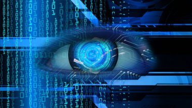 ikili kodlu bilgisayar teknolojisi arkaplanı