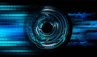 göz siber devre gelecekteki teknoloji konsepti