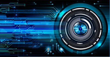 göz siber devre gelecekteki teknoloji konsepti