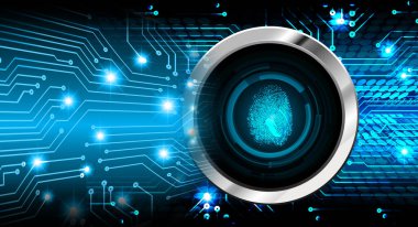 göz siber devre gelecekteki teknoloji konsepti