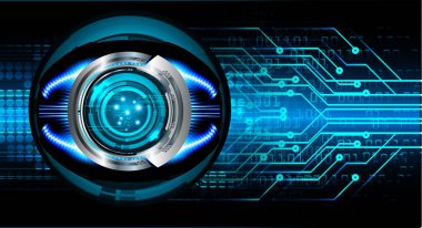 göz siber devre gelecekteki teknoloji konsepti