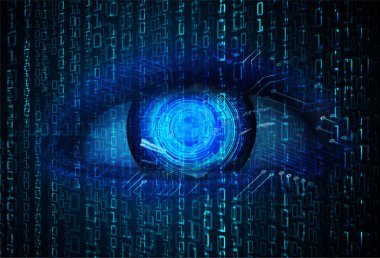 göz siber devre gelecekteki teknoloji konsepti