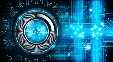 göz siber devre gelecekteki teknoloji konsepti