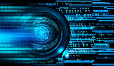 göz siber devre gelecekteki teknoloji konsepti