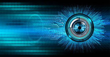 göz siber devre gelecekteki teknoloji konsepti
