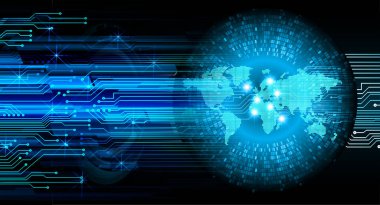 Siber devre gelecekteki teknoloji kavramı