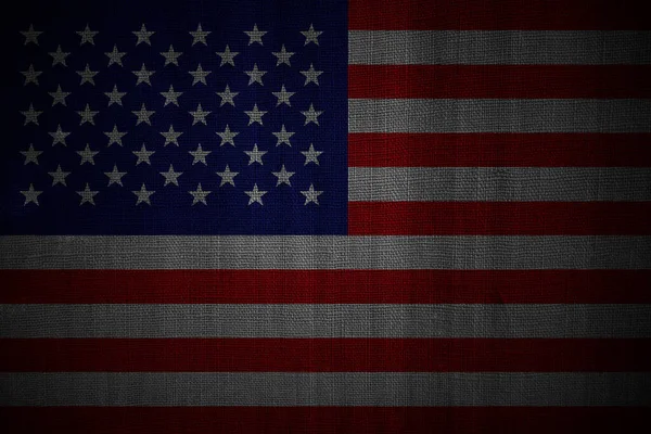 Grungy Σημαία Των Ηνωμένων Πολιτειών Της Αμερικής — Φωτογραφία Αρχείου