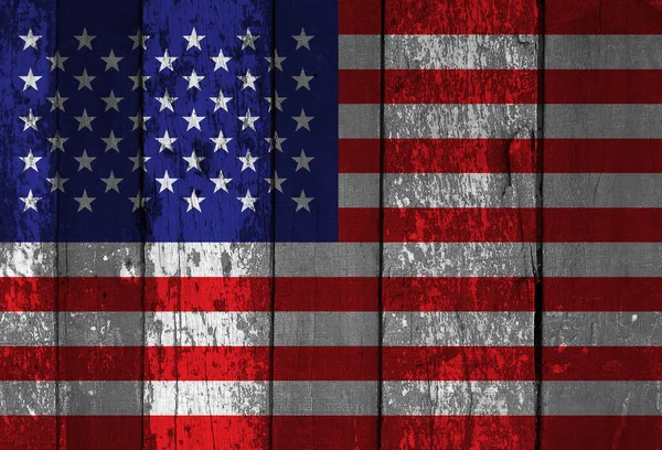 Флаг Сша Гранж Винтажный Американский Национальный Флаг — стоковое фото