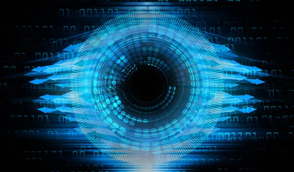 Eye Cyber Circuit Future Technology Concept Background — Stock Photo, Image