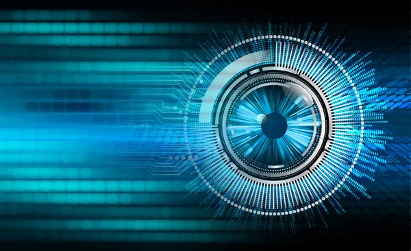 göz siber devre gelecekteki teknoloji konsepti