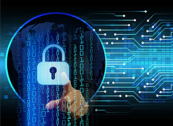 Ilustración Fondo Con Armario Concepto Seguridad Digital — Foto de Stock