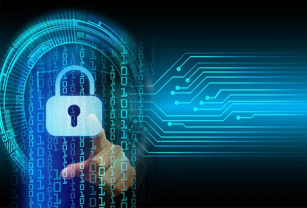 Ilustración Fondo Con Armario Concepto Seguridad Digital — Foto de Stock