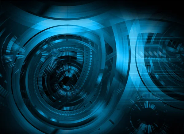 青い目のサイバー回路将来の技術コンセプト背景 — ストック写真