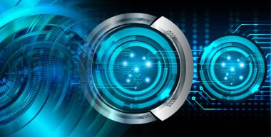 göz siber devre gelecekteki teknoloji konsepti