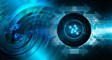 göz siber devre gelecekteki teknoloji konsepti