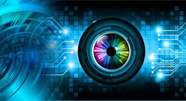 göz siber devre gelecekteki teknoloji konsepti